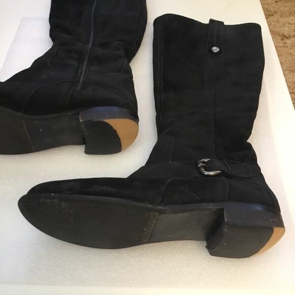 C la Canadienne Black Suede Boots - Picture 5 of 9